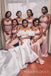 Sweet Heart Satin Long Mermaid Custom Bridesmaid Dresses , BN1237
