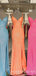 Mermaid Spaghetti Straps Sequin Long Sparkly Evening Prom Dresses, MR8025