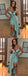 Spaghetti Straps V-neck Sexy Long Prom Dresses With Ruffles, PD0145