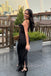 Elegant Mermaid Black Satin Long Back Slit Evening Prom Dresses, MR0011