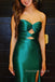 Sparkly Dark Green Mermaid Sweetheart Long Evening Prom Dresses, MR0150