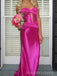 Mermaid Sweetheart Side Slit Satin Long Evening Prom Dresses, MR0166