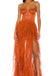 Sexy Sweetheart Rust Tulle Lace Long Evening Prom Dresses, MR0202