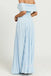 Blue Chiffon Off Shoulder Long Simple Evening Prom Dresses, MR0236