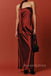 Simple Strapless Burgundy Satin Mermaid Long Evening Prom Dresses, MR0252