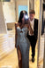 Sweetheart Sequins Mermaid High Slit Long Evening Prom Dresses, MR0278