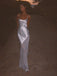 Sexy Mermaid Spaghetti Straps White Long Evening Prom Dresses, MR0293