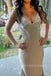 Formal Spaghetti Straps Sparkly Mermaid Long Evening Prom Dresses, MR0303