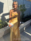 Sweetheart Satin Mermaid Long Evening Prom Dresses, Simple Sheath Prom Dress, MR9137