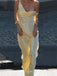 Sexy Satin Long Evening Prom Dresses, Yellow prom dress, MR9394