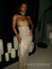 Sexy Gold Mermaid Strapless Long Evening Prom Dresses, MR9419