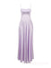 Purple Satin Spaghetti Straps Long Evening Prom Dresses, Simple Prom Dress, MR9544