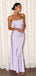 Gorgeous Satin Mermaid Strapless Long Evening Prom Dresses, MR9548
