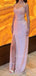 Pink Lace Mermaid Mermaid Side Slit Long Evening Prom Dresses, MR9613