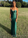 Sweetheary Emeral Green Mermaid Long Evening Prom Dresses, MR9619
