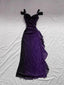 Unique Purple Chiffon Long Evening Prom Dresses, MR9671