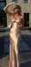 Simple Mermiaid Spaghetti Straps Long Evening Prom Dresses, MR9672