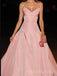 Formal A-line  V-neck Strapless Satin Long Evening Prom Dresses, MR9699