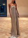 Silver A-line Sweetheart Long Evening Prom Dresses, MR9711