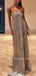 Silver A-line Sweetheart Long Evening Prom Dresses, MR9711