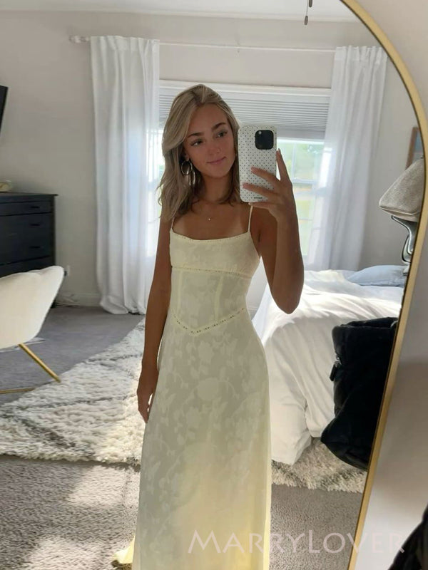 Formal Spaghetti Straps Mermaid Long Evening Prom Dresses, MR9721