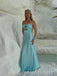 Gorgeous Blue mermaid Long Evening Prom Dresses, Sweetheart Prom Dress, MR9737