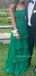 Sweetheart Green Chiffon Backless Long Evening Prom Dresses, MR9751