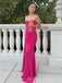 Sweetheart Chiffon Lace Mermaid Long Evening Prom Dresses, MR9758