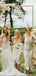Simple Champagne Satin Spaghetti Straps Mermaid Long Custom Bridesmaid Dresses, MRB0143