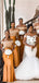 Formal Off Shoulder Satin Mermaid Long Cheap Custom Bridesmaid Dresses, MRB0223