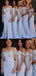 Sweetheart Mermaid Off Shoulder Appliques Long Custom Bridesmaid Dresses, MRB0268