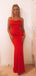 Mermaid Spaghetti Straps Long Evening Prom Dresses, Cheap Prom Dresses, PY011