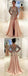 A-Line Deep V-Neck Long Sleeves Backless Chiffon Beading Long Prom Dress, PD0139