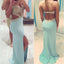 Backless Blue Sexy Mermaid Sweet Heart Long Prom Dresses, BG51150 - Bubble Gown