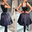 Black Bowknot Simple Lovely Disney Homecoming Dresses, BG51412