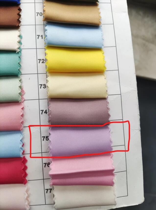 Soft Satin Color75 Fabric Swatch, Fabric Sample