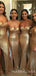 Off Shoulder Pink Sequin Mermaid Long Bridesmaid Dresses , BN1028