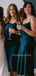 Simple Spaghetti Straps Navy Blue Short Custom Bridesmaid Dresses , BN1221