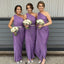 One Shoulder Side Slit Beaded Long Custom Bridesmaid Dresses , BN1320