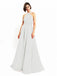 Halter Sleeveless Sexy A-line Long Prom Dresses