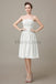 Strapless Pleats Short Bridesmaid Dresses