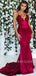 Cheap Sexy Backless V Neck Mermaid Long Evening Prom Dresses,MR7037