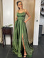 Sexy Backless Side Slit Long Evening Prom Dresses, Cheap Custom Prom Dresses, MR7199