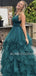 Sexy Backless V Neck Long Evening Prom Dresses, Cheap Custom Prom Dresses, MR7253