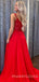 Deep V-neck Sky Blue Chiffon A-line Appliques Long Evening Prom Dresses, Cheap Custom Prom Dresses, MR7964