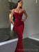 Elegant Black Spaghetti Straps Mermaid Long Evening Prom Dresses, Custom Prom Dress, MR8767