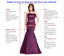 Sexy Backless Tulle A-line Burgundy Long Evening Prom Dresses, Cheap Custom Prom Dress, MR7158