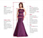 Lavender Chiffon A-line Appliques Long Evening Prom Dresses, Cheap Custom Prom Dresses, MR7799