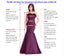 Deep V Neck Tulle A-line Long Evening Prom Dresses, Cheap Custom Prom Dress, MR7332